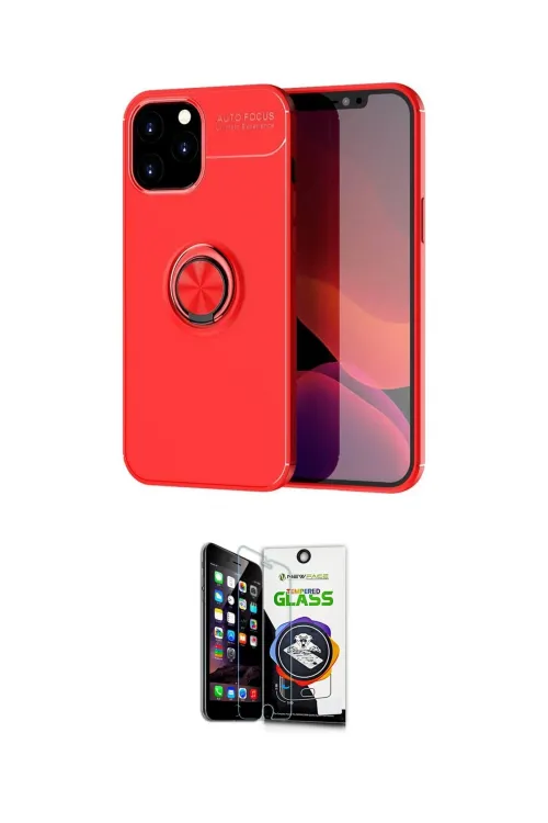 ieg™ iPhone 12 Pro Max Kılıf Yankı Form Prime - Şeffaf Temperli Cam Ekran Koruyucu