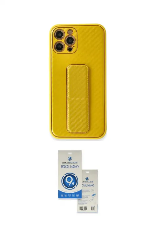 ieg™ iPhone 12 Pro Max Kılıf Yörünge Yansıma - Şeffaf Royal Nano Ekran Koruyucu