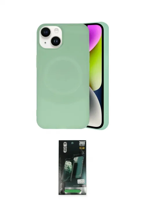ieg™ iPhone 13 Kılıf Ufuk Serisi - Şeffaf 360 Full Body Arka Koruyucu