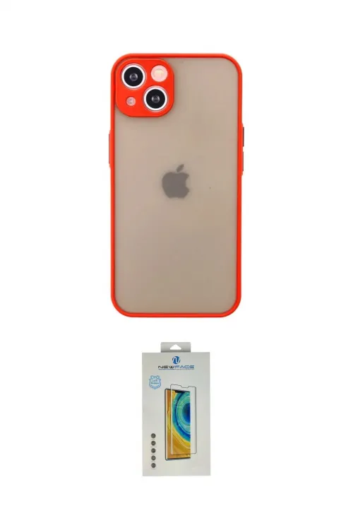 ieg™ iPhone 13 Mini Kılıf Ahenk Çizgi Serisi - Siyah Polymer Nano Ekran Koruyucu