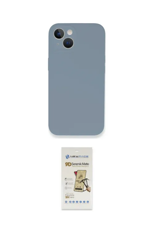 ieg™ iPhone 13 Mini Kılıf Zirve Modern Özel Seri - Siyah Mat Seramik Nano Ekran Koruyucu