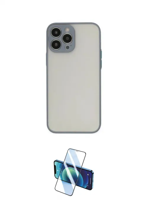 ieg™ iPhone 13 Pro Kılıf Ahenk Çizgi Serisi - Siyah 3D Antistatik Seramik Nano Ekran Koruyucu