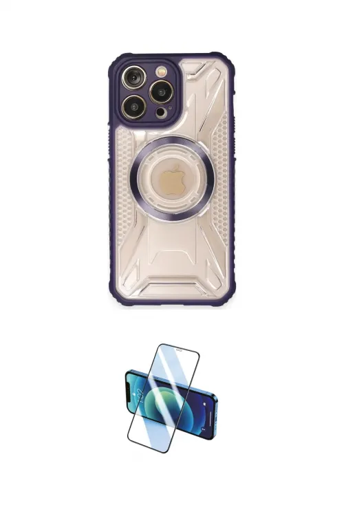 ieg™ iPhone 13 Pro Kılıf Kutup Modern - Siyah 3D Antistatik Seramik Nano Ekran Koruyucu