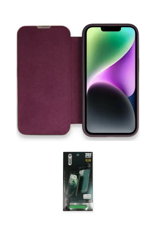 ieg™ iPhone 13 Pro Kılıf Siluet Minimal Serisi - Şeffaf 360 Full Body Arka Koruyucu