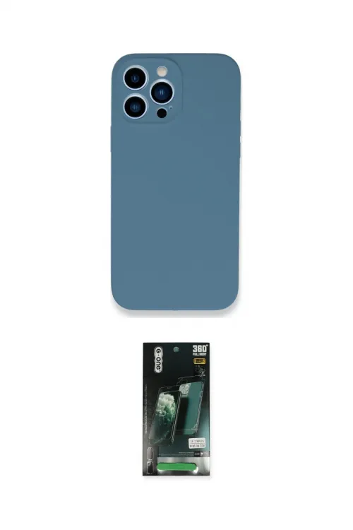 ieg™ iPhone 13 Pro Kılıf Zirve Modern Özel Seri - Şeffaf 360 Full Body Arka Koruyucu