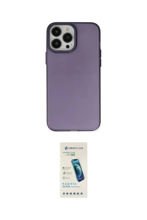 ieg™ iPhone 13 Pro Max Kılıf Ahenk Çizgi Prime - Şeffaf Pasifik Cam Ekran Koruyucu