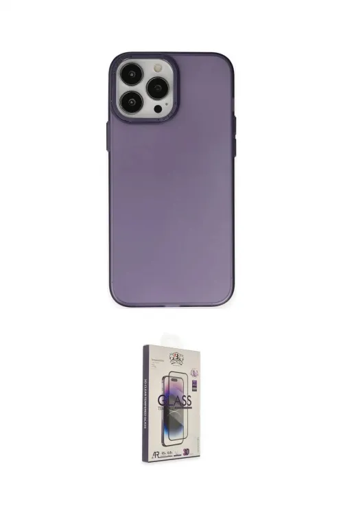 ieg™ iPhone 13 Pro Max Kılıf Ahenk Çizgi Prime - Siyah Bilvis 3D Cam Ekran Koruyucu