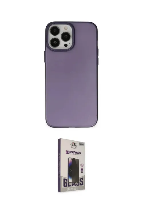 ieg™ iPhone 13 Pro Max Kılıf Ahenk Çizgi Prime - Siyah Bilvis Hayalet Cam Ekran Koruyucu