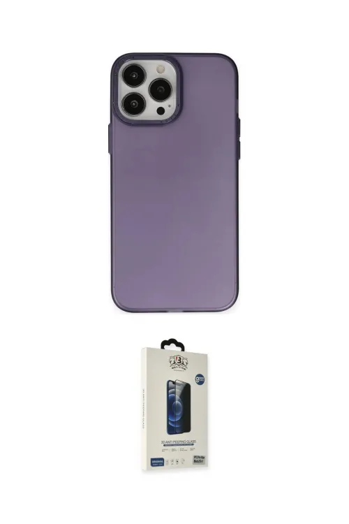 ieg™ iPhone 13 Pro Max Kılıf Ahenk Çizgi Prime - Siyah Bilvis Hayalet Cam Ekran Koruyucu