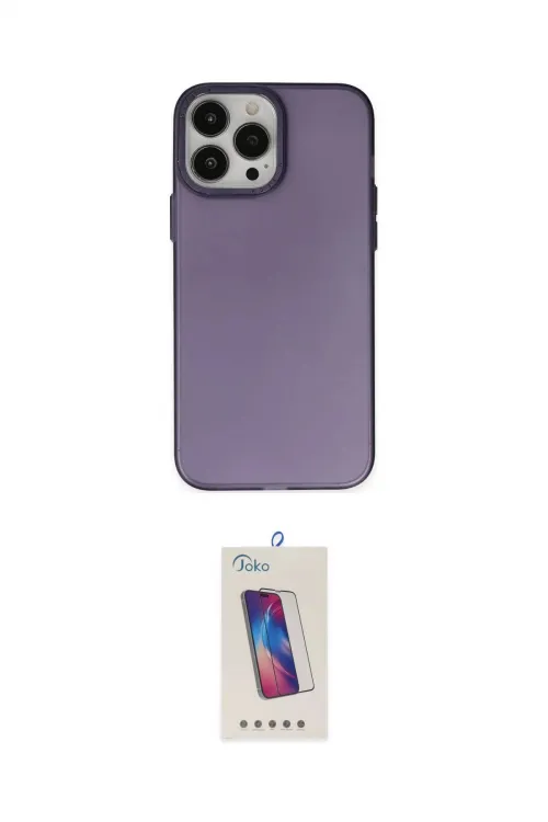 ieg™ iPhone 13 Pro Max Kılıf Ahenk Çizgi Prime - Siyah Joko 5D Cam