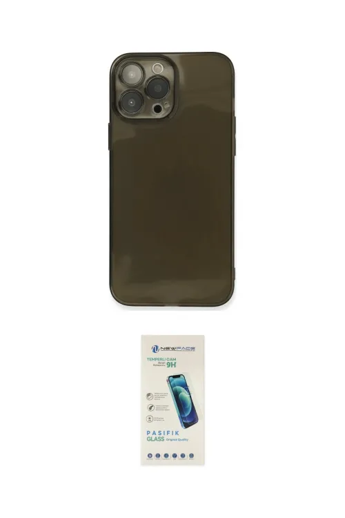 ieg™ iPhone 13 Pro Max Kılıf Ahenk Doku - Şeffaf Pasifik Cam Ekran Koruyucu