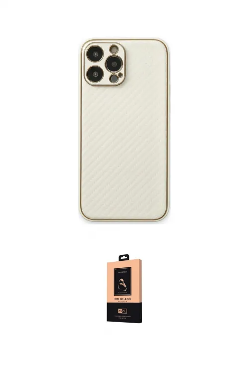 ieg™ iPhone 13 Pro Max Kılıf Ahenk Işık - Şeffaf Maxco Cam Ekran Koruyucu