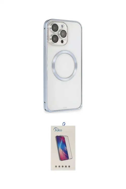 ieg™ iPhone 13 Pro Max Kılıf Ahenk Işık Serisi - Siyah Joko 5D Cam