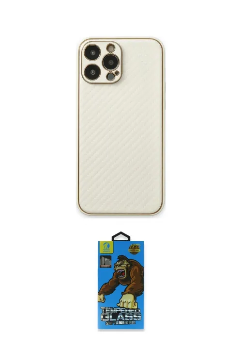 ieg™ iPhone 13 Pro Max Kılıf Ahenk Işık - Siyah 18D Cam Ekran Koruyucu