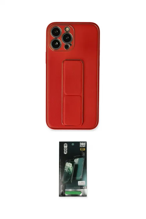 ieg™ iPhone 13 Pro Max Kılıf Akış Doku - Şeffaf 360 Full Body Arka Koruyucu