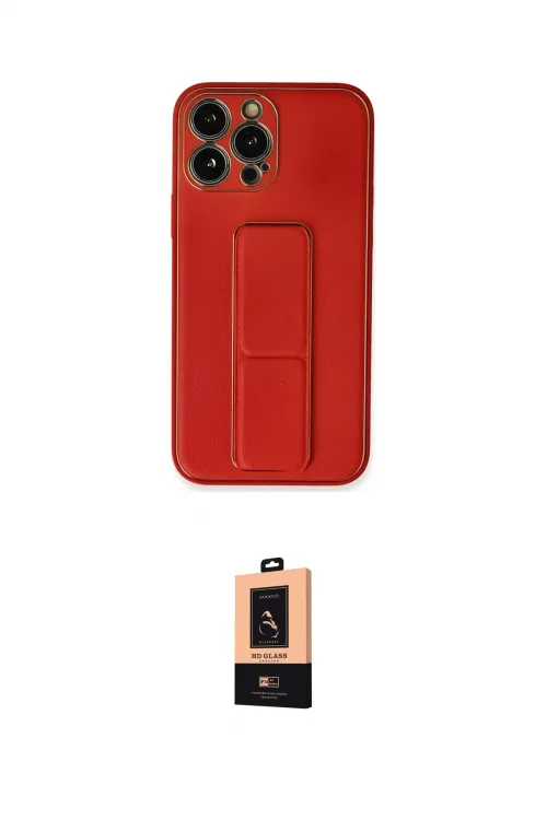 ieg™ iPhone 13 Pro Max Kılıf Akış Doku - Şeffaf Maxco Cam Ekran Koruyucu