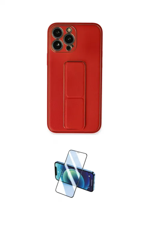ieg™ iPhone 13 Pro Max Kılıf Akış Doku - Siyah 3D Antistatik Cam Ekran Koruyucu