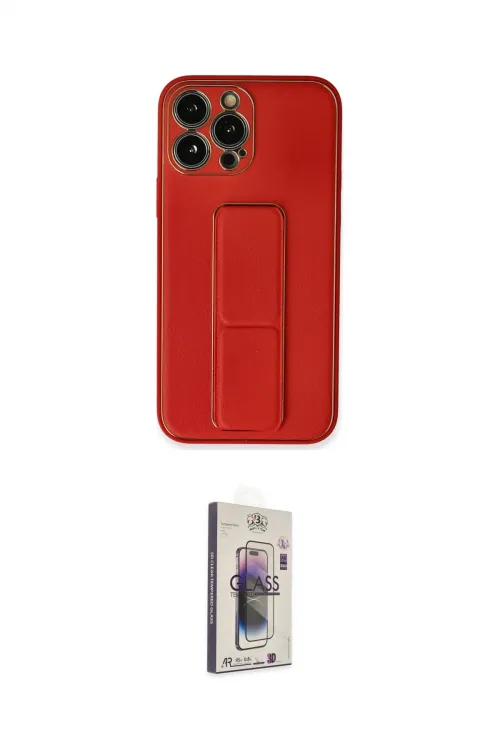 ieg™ iPhone 13 Pro Max Kılıf Akış Doku - Siyah Bilvis 3D Cam Ekran Koruyucu