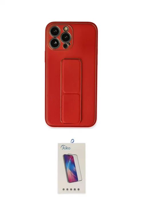 ieg™ iPhone 13 Pro Max Kılıf Akış Doku - Siyah Joko 5D Cam