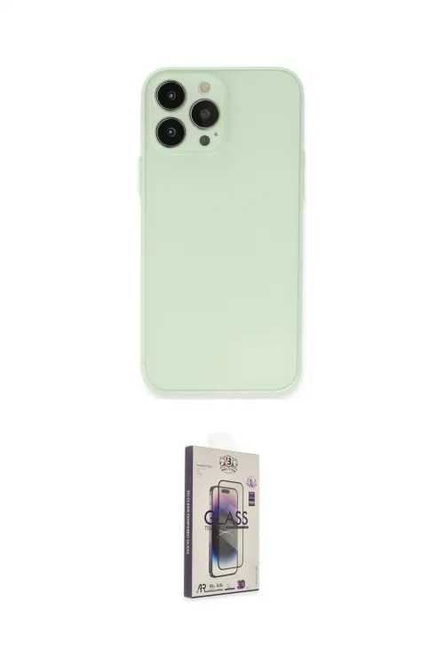 ieg™ iPhone 13 Pro Max Kılıf Atlas Minimal Prime - Siyah Bilvis 3D Cam Ekran Koruyucu