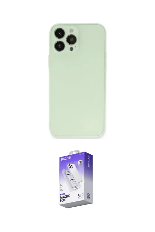 ieg™ iPhone 13 Pro Max Kılıf Atlas Minimal Prime - Siyah Bilvis 5in1 3D Magic Cam Ekran Koruyucu