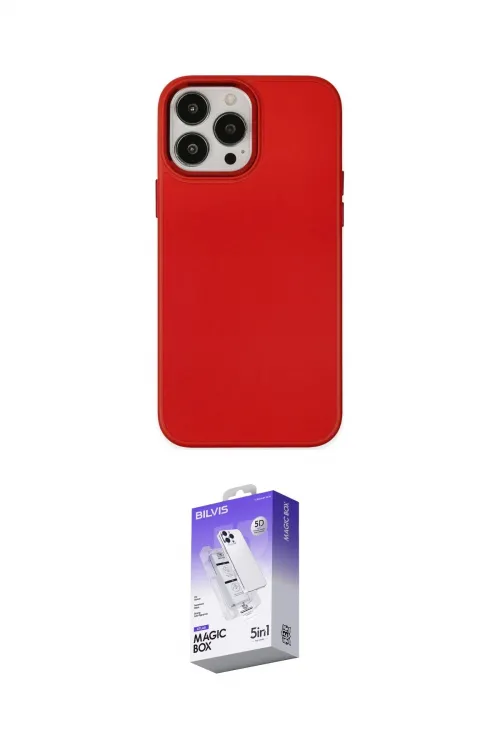 ieg™ iPhone 13 Pro Max Kılıf Çekirdek Çizgi - Siyah Bilvis 5in1 3D Magic Cam Ekran Koruyucu