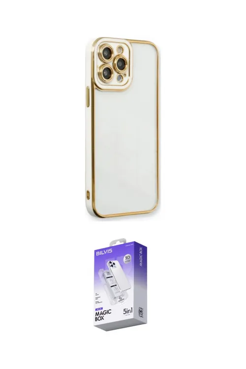 ieg™ iPhone 13 Pro Max Kılıf Çekirdek Klasik Serisi - Siyah Bilvis 5in1 3D Magic Cam Ekran Koruyucu