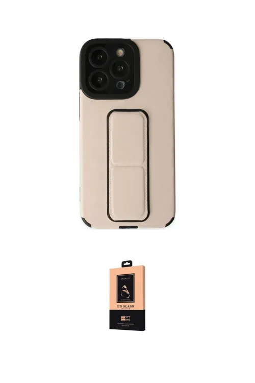 ieg™ iPhone 13 Pro Max Kılıf Çekirdek Yansıma - Şeffaf Maxco Cam Ekran Koruyucu