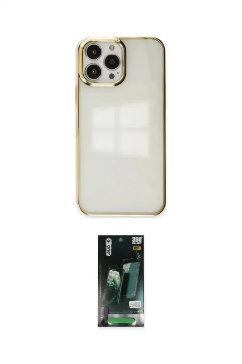 ieg™ iPhone 13 Pro Max Kılıf Doruk Doku Prime - Şeffaf 360 Full Body Arka Koruyucu