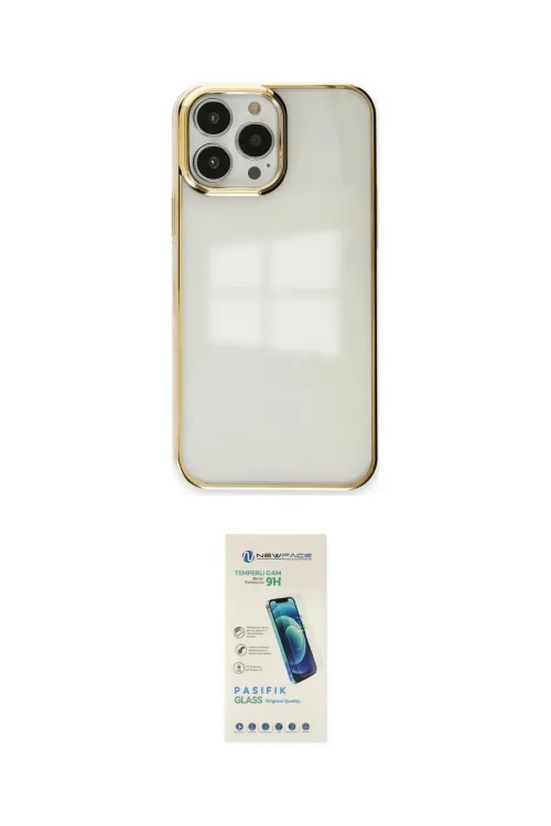 ieg™ iPhone 13 Pro Max Kılıf Doruk Doku Prime - Şeffaf Pasifik Cam Ekran Koruyucu