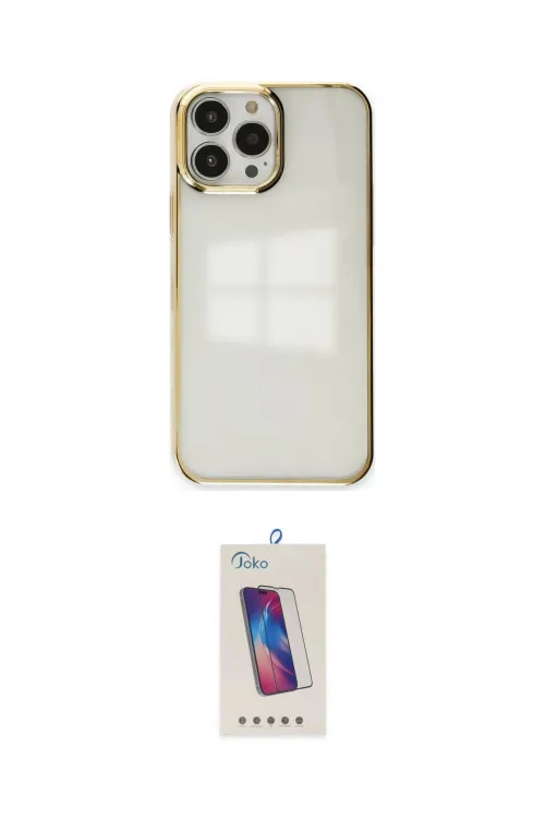 ieg™ iPhone 13 Pro Max Kılıf Doruk Doku Prime - Siyah Joko 5D Cam