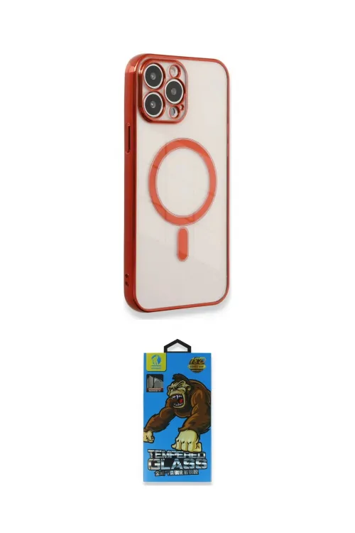 ieg™ iPhone 13 Pro Max Kılıf Doruk Minimal - Siyah 18D Cam Ekran Koruyucu