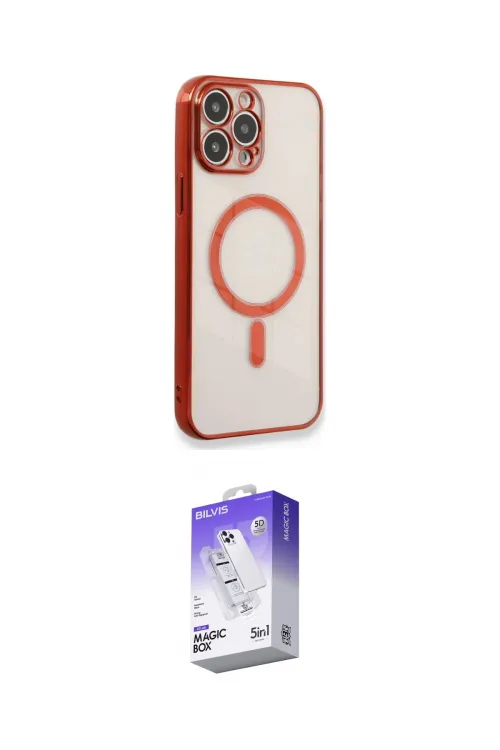 ieg™ iPhone 13 Pro Max Kılıf Doruk Minimal - Siyah Bilvis 5in1 3D Magic Cam Ekran Koruyucu