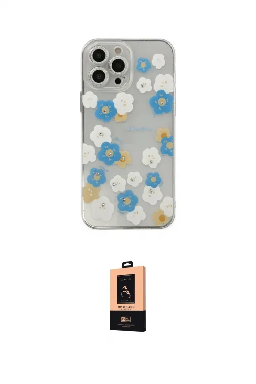 ieg™ iPhone 13 Pro Max Kılıf Eksen Asil Prime - Şeffaf Maxco Cam Ekran Koruyucu