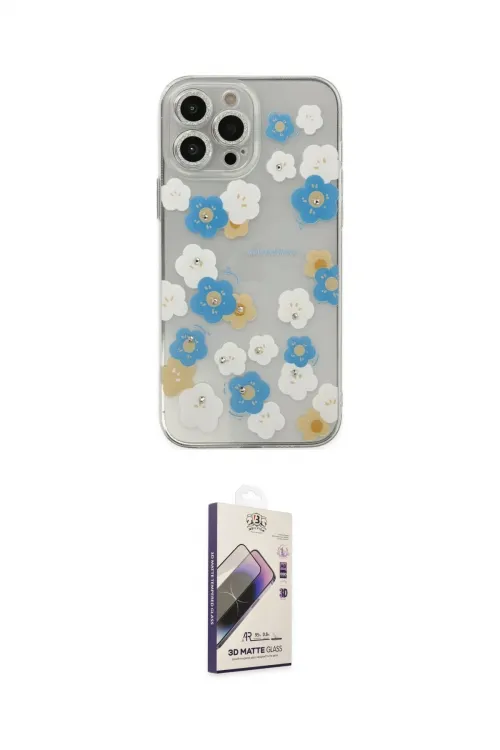 ieg™ iPhone 13 Pro Max Kılıf Eksen Asil Prime - Siyah Bilvis 3D Mat Cam Ekran Koruyucu
