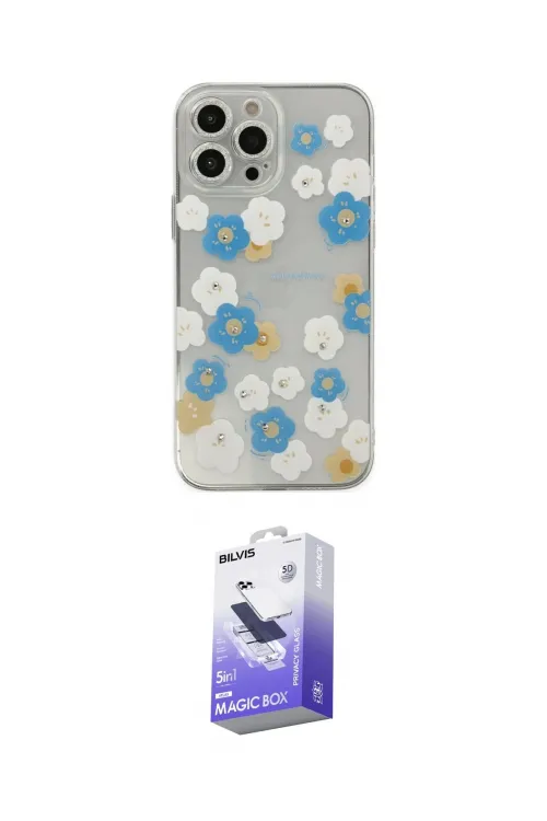 ieg™ iPhone 13 Pro Max Kılıf Eksen Asil Prime - Siyah Bilvis 5in1 5D Magic Hayalet Cam Ekran Koruyucu
