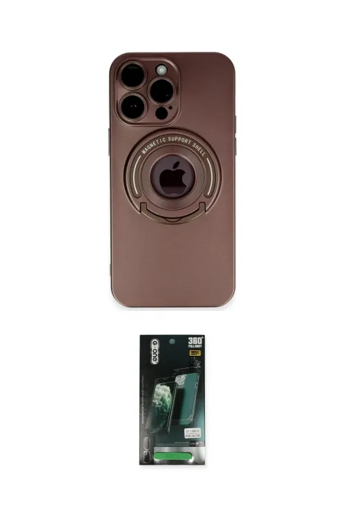 ieg™ iPhone 13 Pro Max Kılıf Eksen Klasik Prime - Şeffaf 360 Full Body Arka Koruyucu