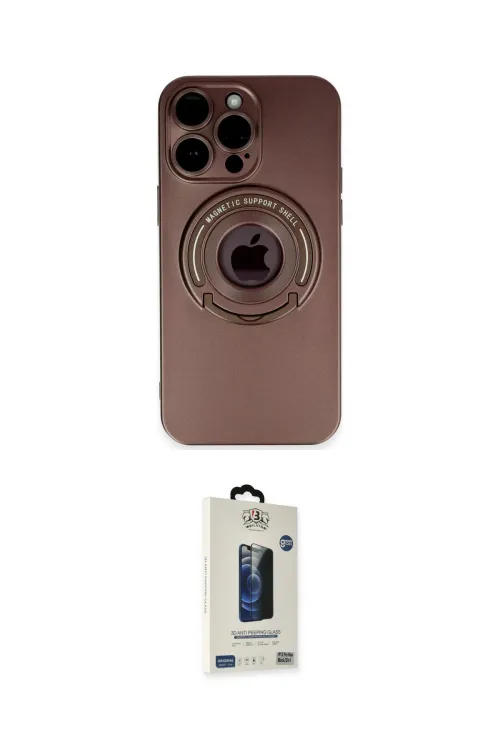 ieg™ iPhone 13 Pro Max Kılıf Eksen Klasik Prime - Siyah Bilvis Hayalet Cam Ekran Koruyucu