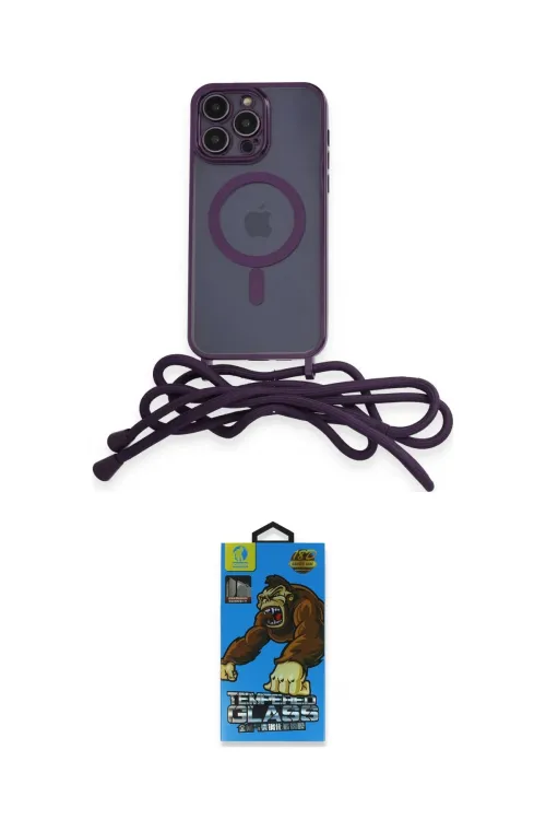 ieg™ iPhone 13 Pro Max Kılıf Eksen Özel Seri - Siyah 18D Cam Ekran Koruyucu