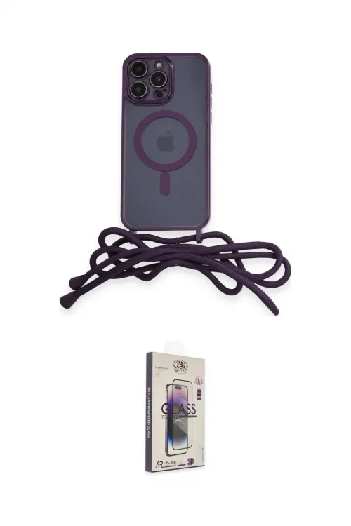 ieg™ iPhone 13 Pro Max Kılıf Eksen Özel Seri - Siyah Bilvis 3D Cam Ekran Koruyucu