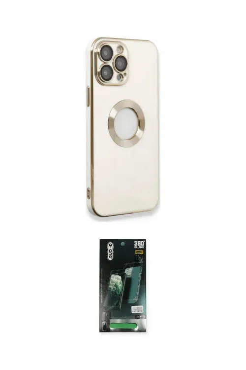 ieg™ iPhone 13 Pro Max Kılıf İz Form Serisi - Şeffaf 360 Full Body Arka Koruyucu