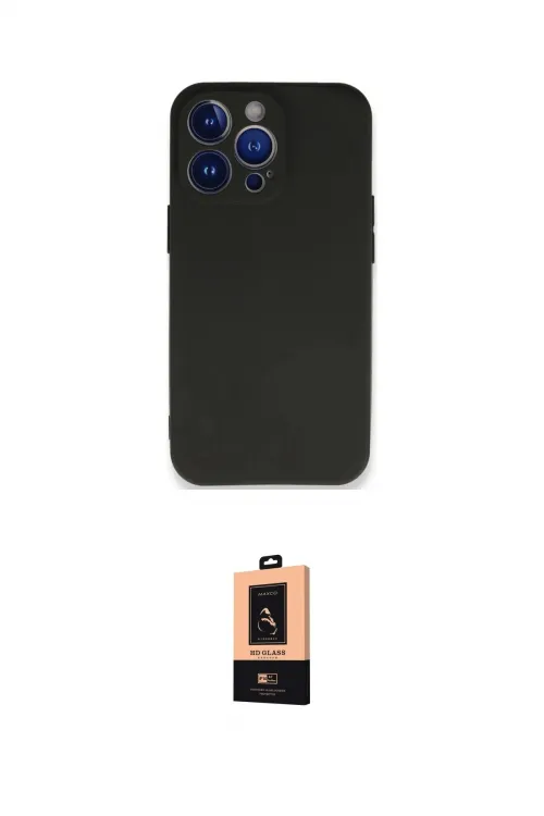 ieg™ iPhone 13 Pro Max Kılıf Kozmos Yansıma Özel Seri - Şeffaf Maxco Cam Ekran Koruyucu