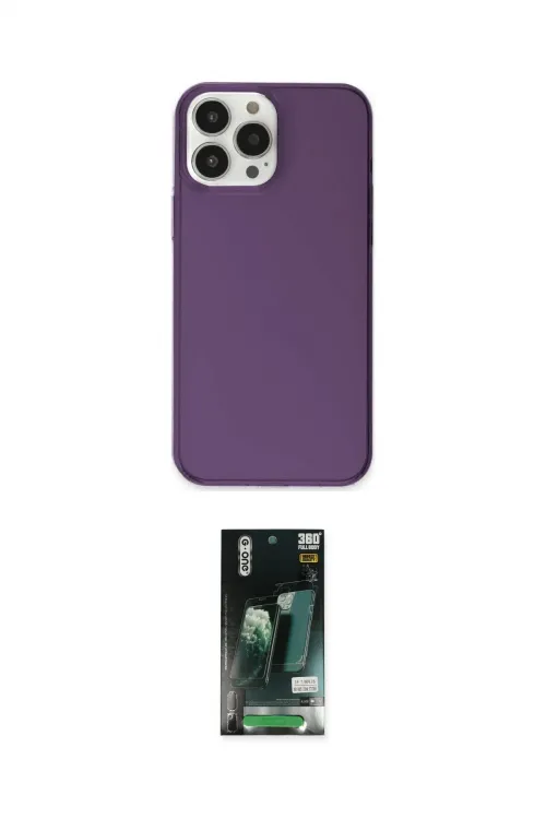 ieg™ iPhone 13 Pro Max Kılıf Kutup Doku Koleksiyonu - Şeffaf 360 Full Body Arka Koruyucu