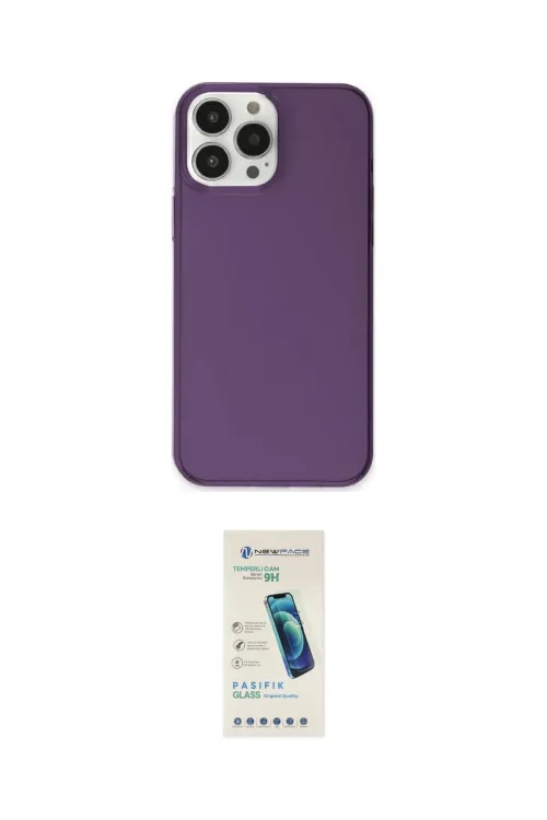ieg™ iPhone 13 Pro Max Kılıf Kutup Doku Koleksiyonu - Şeffaf Pasifik Cam Ekran Koruyucu