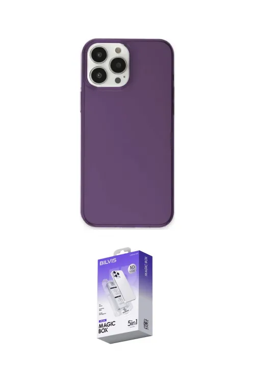 ieg™ iPhone 13 Pro Max Kılıf Kutup Doku Koleksiyonu - Siyah Bilvis 5in1 3D Magic Cam Ekran Koruyucu
