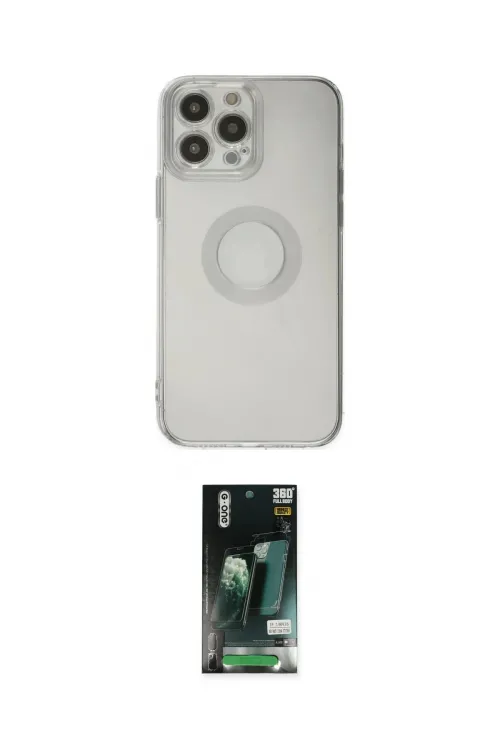 ieg™ iPhone 13 Pro Max Kılıf Kutup Klasik - Şeffaf 360 Full Body Arka Koruyucu