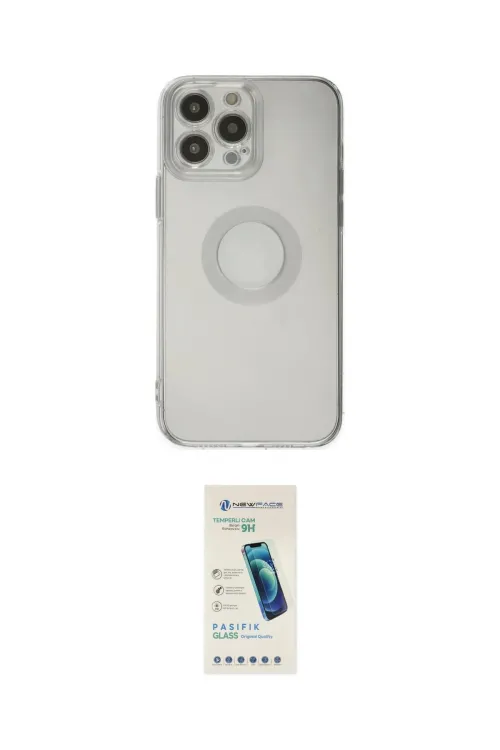 ieg™ iPhone 13 Pro Max Kılıf Kutup Klasik - Şeffaf Pasifik Cam Ekran Koruyucu