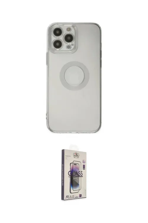 ieg™ iPhone 13 Pro Max Kılıf Kutup Klasik - Siyah Bilvis 3D Cam Ekran Koruyucu
