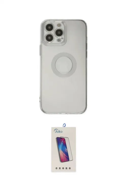ieg™ iPhone 13 Pro Max Kılıf Kutup Klasik - Siyah Joko 5D Cam