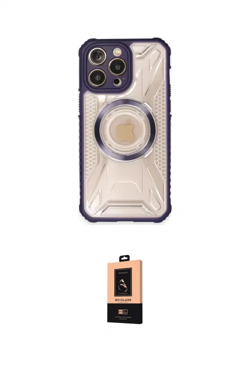 ieg™ iPhone 13 Pro Max Kılıf Kutup Modern - Şeffaf Maxco Cam Ekran Koruyucu